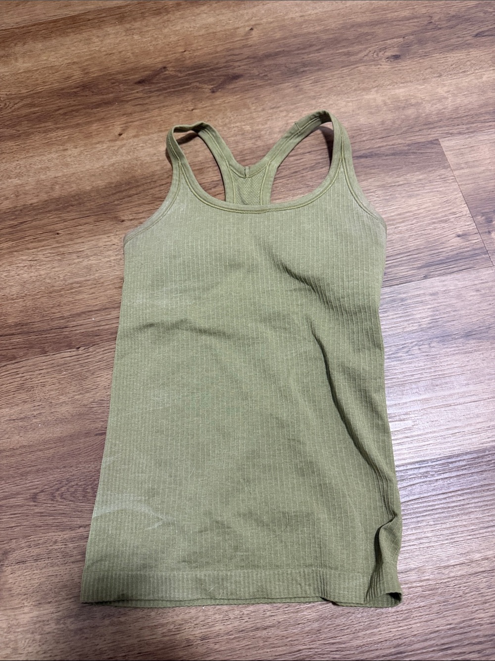 lululemon athletica Olive Ribbed Racerback Tank - Picture 2 of 3